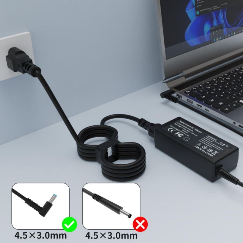 Cargador de portátil BESELL 65W para HP Pavilion X360