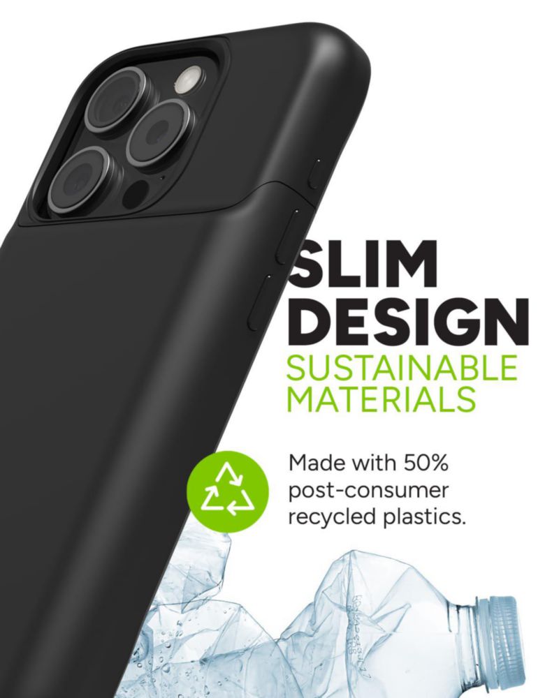Funda de batería mophie Juice Pack para iPhone 15 Pro negra