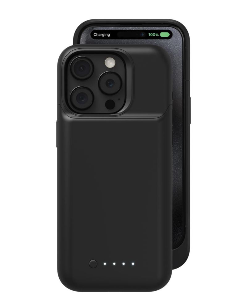 Funda de batería mophie Juice Pack para iPhone 15 Pro negra