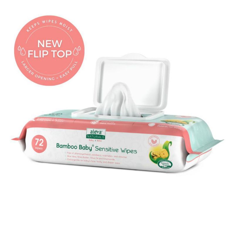 Toallitas Húmedas para Bebé Aleva Naturals 6 Pack (72 uds) Sin Perfume