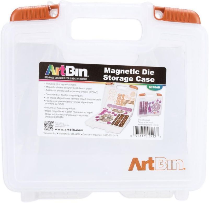 Estuche ArtBin de Almacenamiento de Troqueles 26x8x24 cm Transparente con 3 Hojas