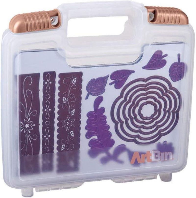 Estuche ArtBin de Almacenamiento de Troqueles 26x8x24 cm Transparente con 3 Hojas