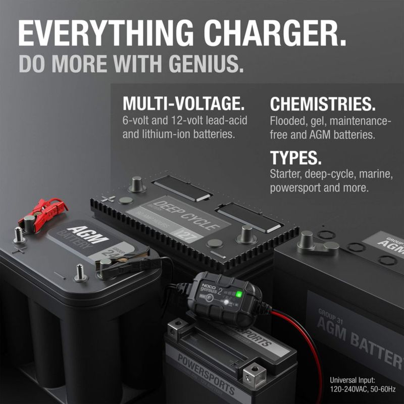 Cargador de batería de coche NOCO GENIUS2 2A 6V/12V Maintainer