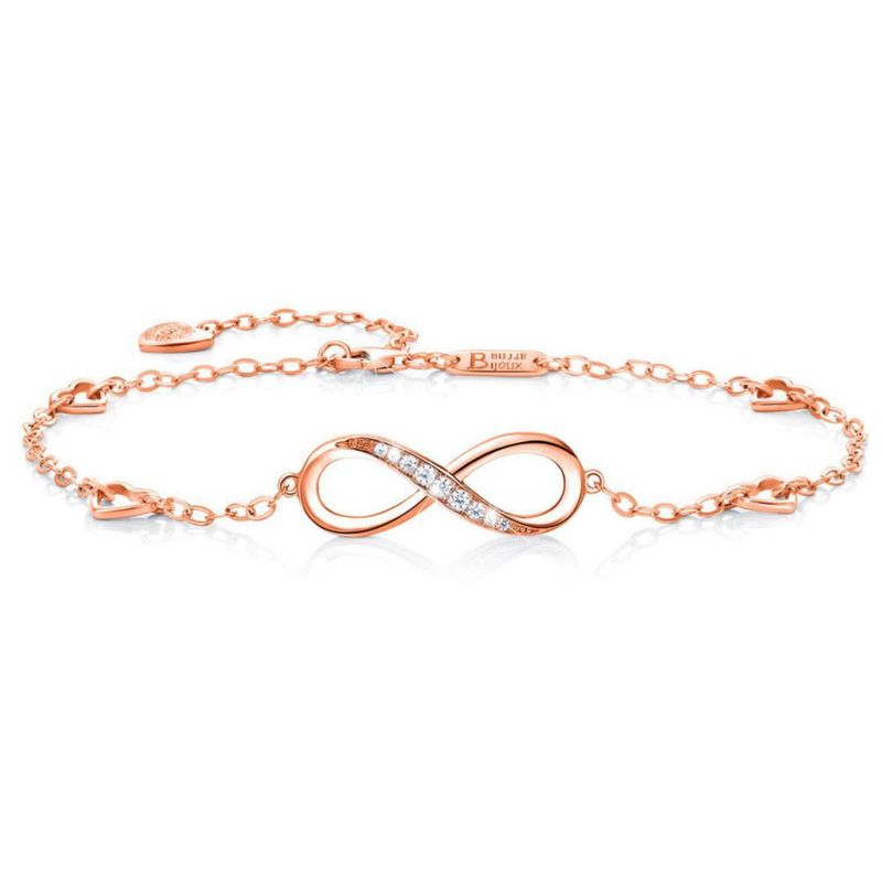 Tobillera Billie Bijoux de Plata de Ley 925 con Colgante de Infinito