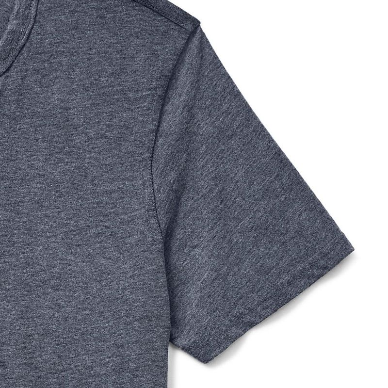 Camiseta Lucky Brand Hombre Talla Mediana Negro Jet Cuello con Muesca