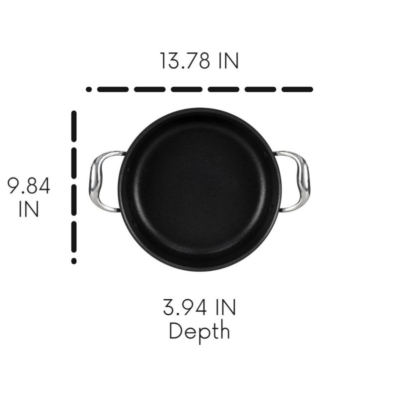 Cazuela Vasconia 35 L antiadherente de aluminio negro