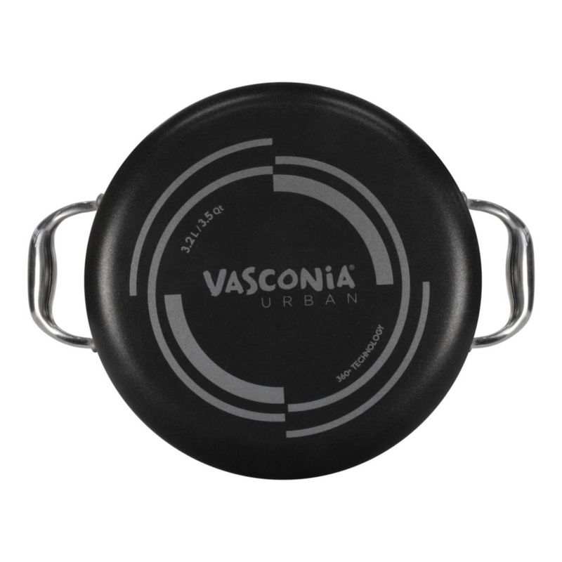 Cazuela Vasconia 35 L antiadherente de aluminio negro