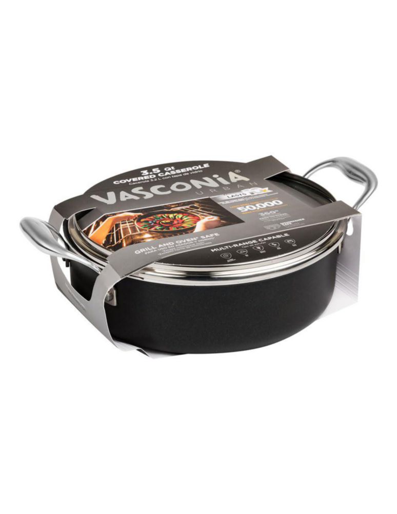 Cazuela Vasconia 35 L antiadherente de aluminio negro