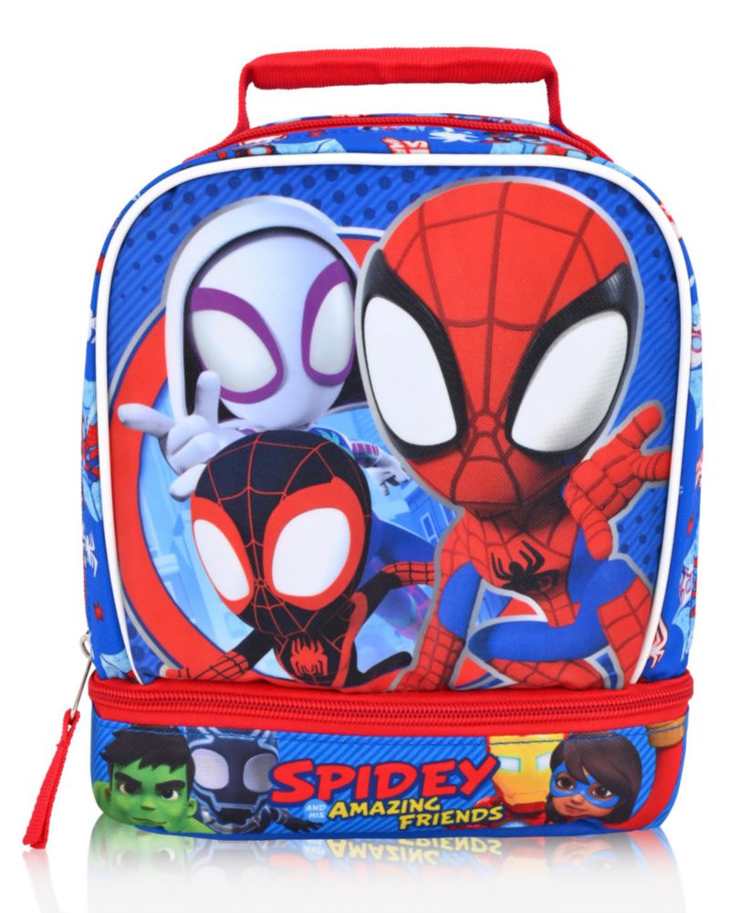Lonchera Fast Forward Spidey 23 × 20 × 11 cm Aislada