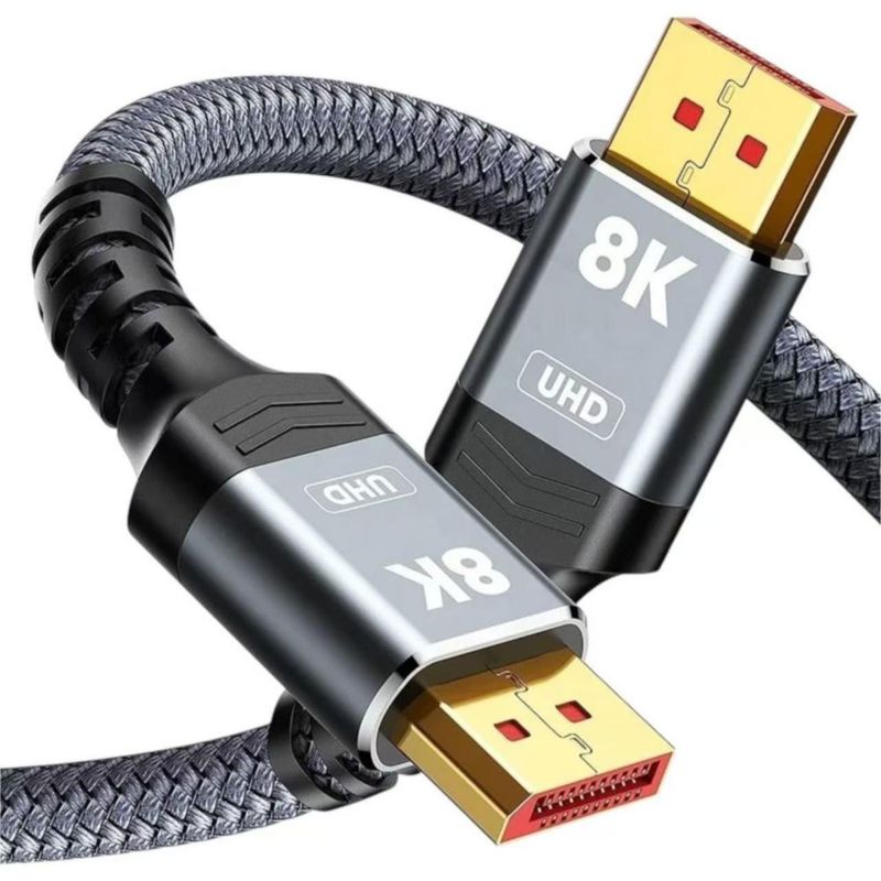 Cable DisplayPort Foxtec 15 m 8K 4K 144Hz Gris