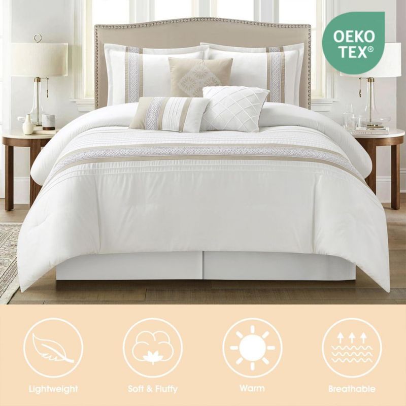 Juego de Edredón LANCO MODERN LIFESTYLE King Topo Blanco