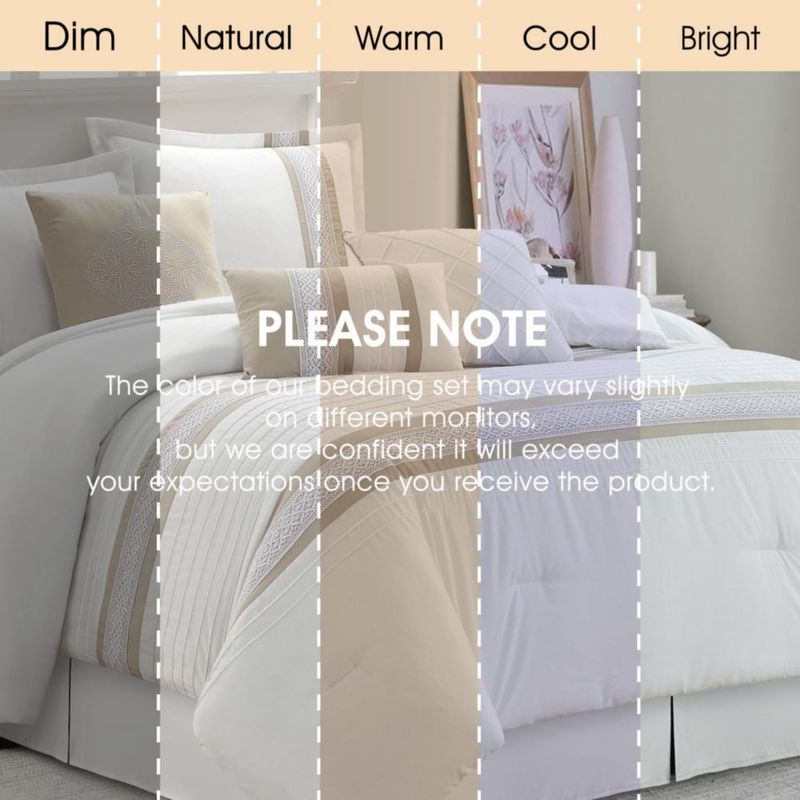 Juego de Edredón LANCO MODERN LIFESTYLE King Topo Blanco