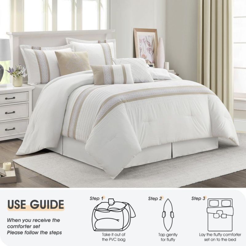 Juego de Edredón LANCO MODERN LIFESTYLE King Topo Blanco