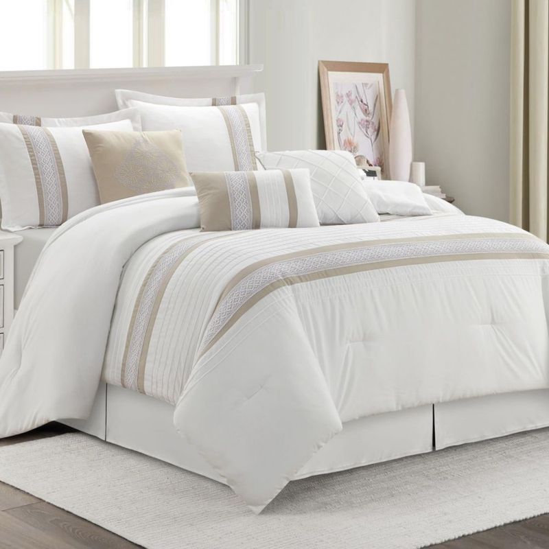 Juego de Edredón LANCO MODERN LIFESTYLE King Topo Blanco