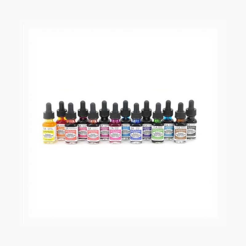 Juego de acuarelas Dr. Ph. Martin's Set A – 14 botellas de 05 oz