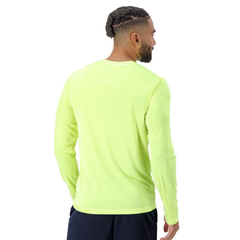 Camiseta Hanes de manga larga 2‑pack color verde seguridad UPF 50+ talla M