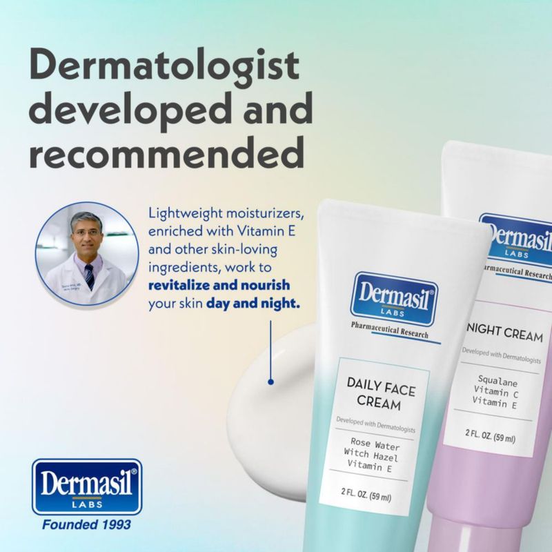 Crema Facial Dermasil Pack Variedad Día y Noche 2 × 59 ml