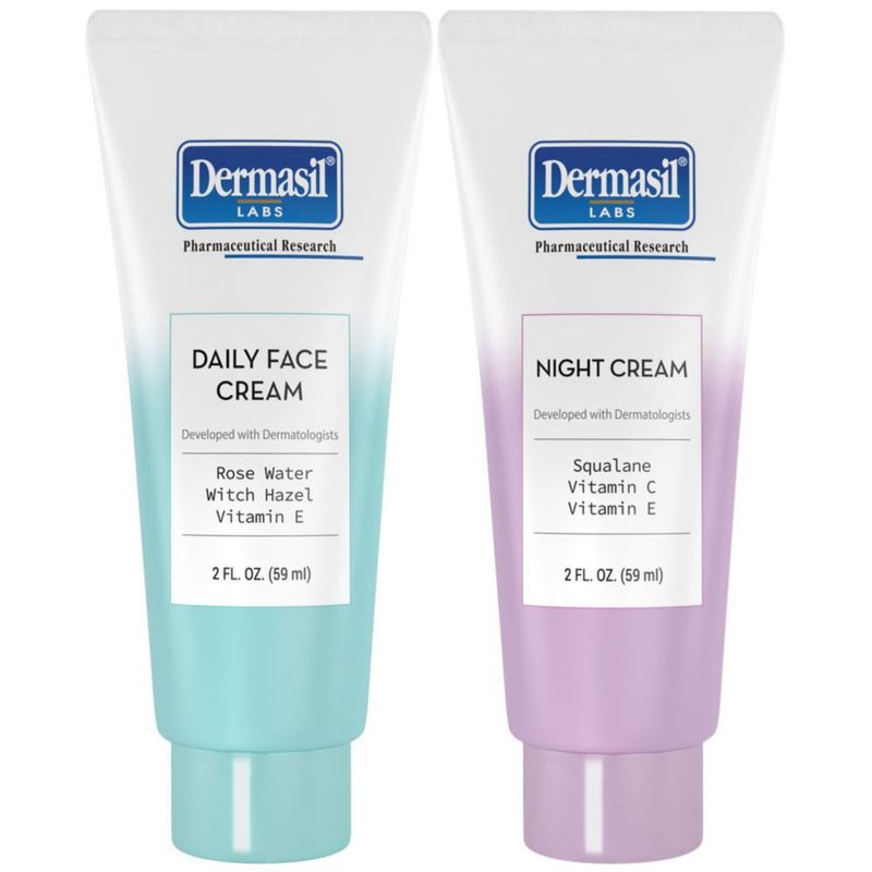 Crema Facial Dermasil Pack Variedad Día y Noche 2 × 59 ml