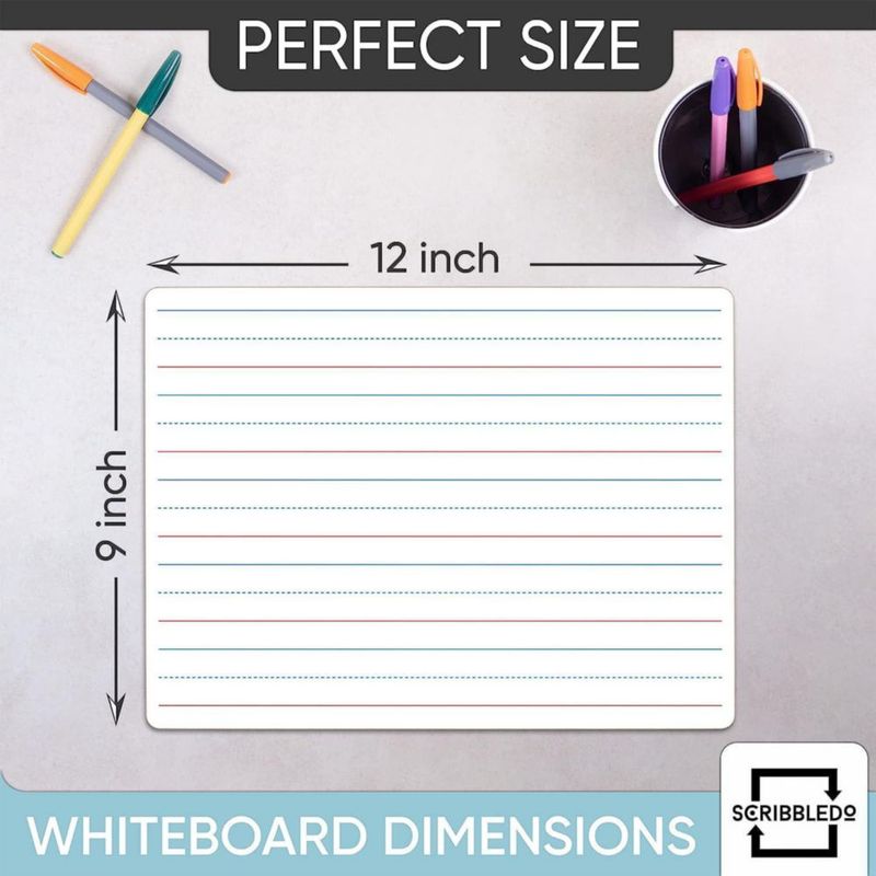Tableros de borrado en seco Scribbledo 23x30 cm paquete de 5 con marcadores