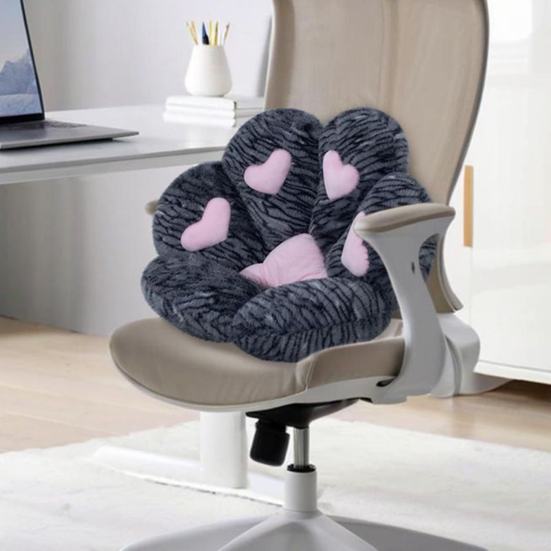 Almohada MOONBEEKI 71 cm x 61 cm de Peluche con Forma de Pata de Gato