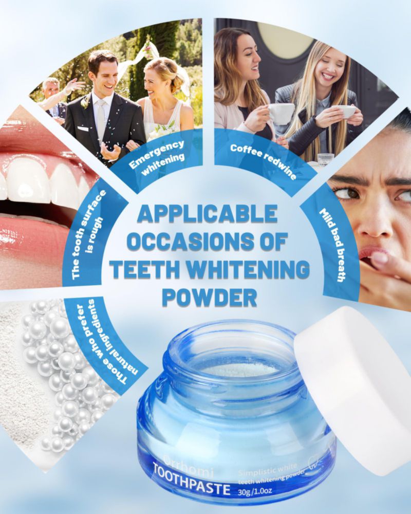Blanqueador Dental Orrhomi 30 g/1 oz Eliminación de Manchas