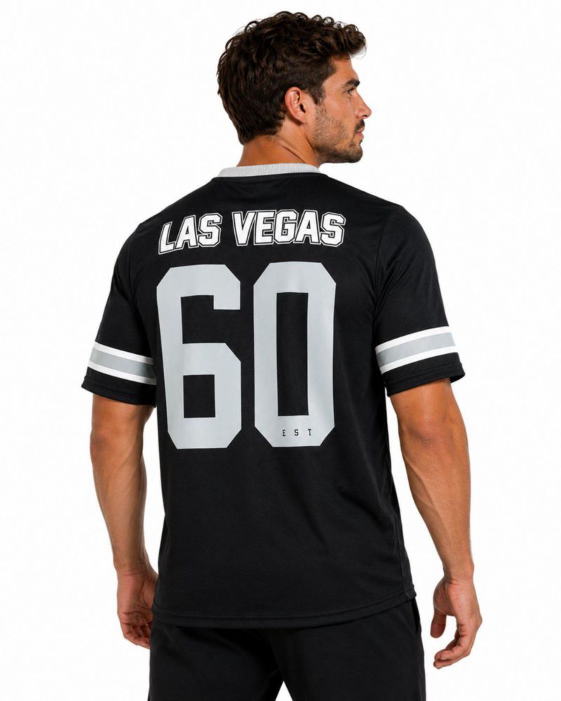 Playera Aficionado NFL Las Vegas Raiders Manga Corta Negro Hombre