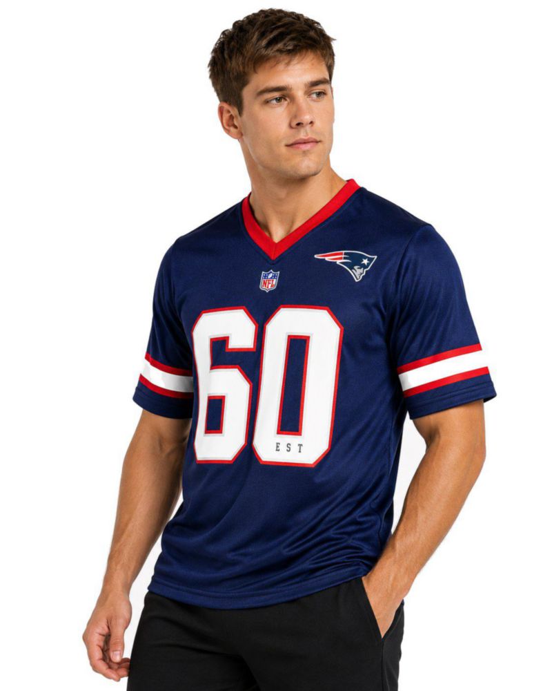Playera Aficionado NFL New England Patriots Azul Marino Hombre