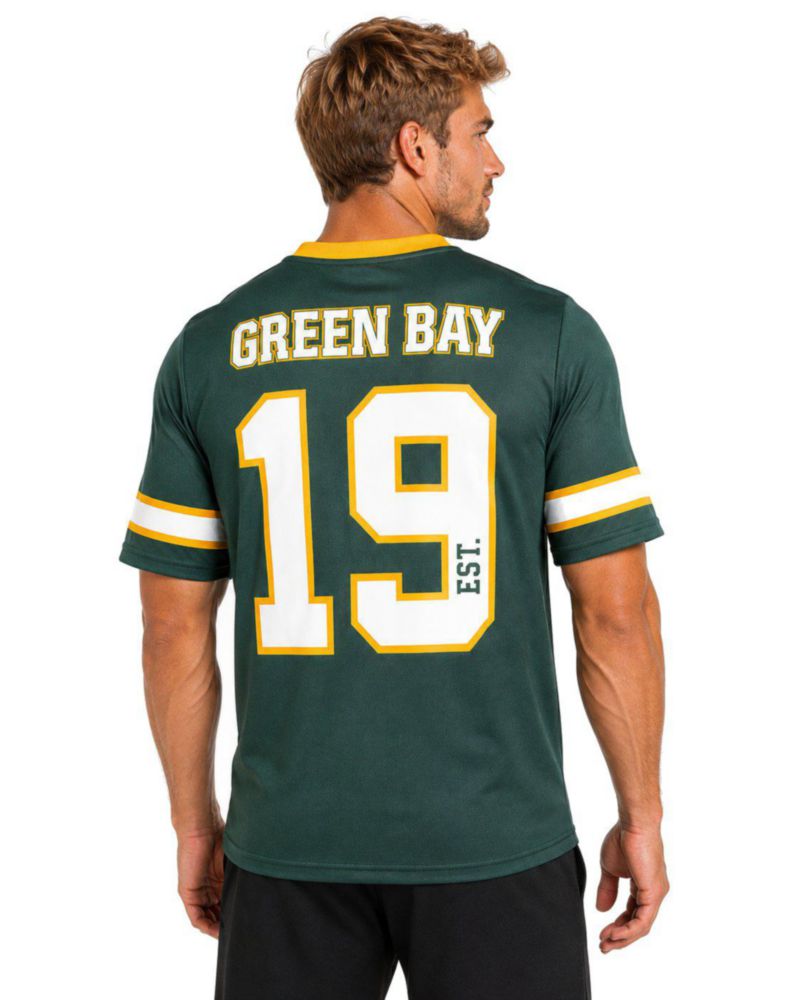 Playera Aficionado NFL Green Bay Packers Manga Corta Verde Hombre