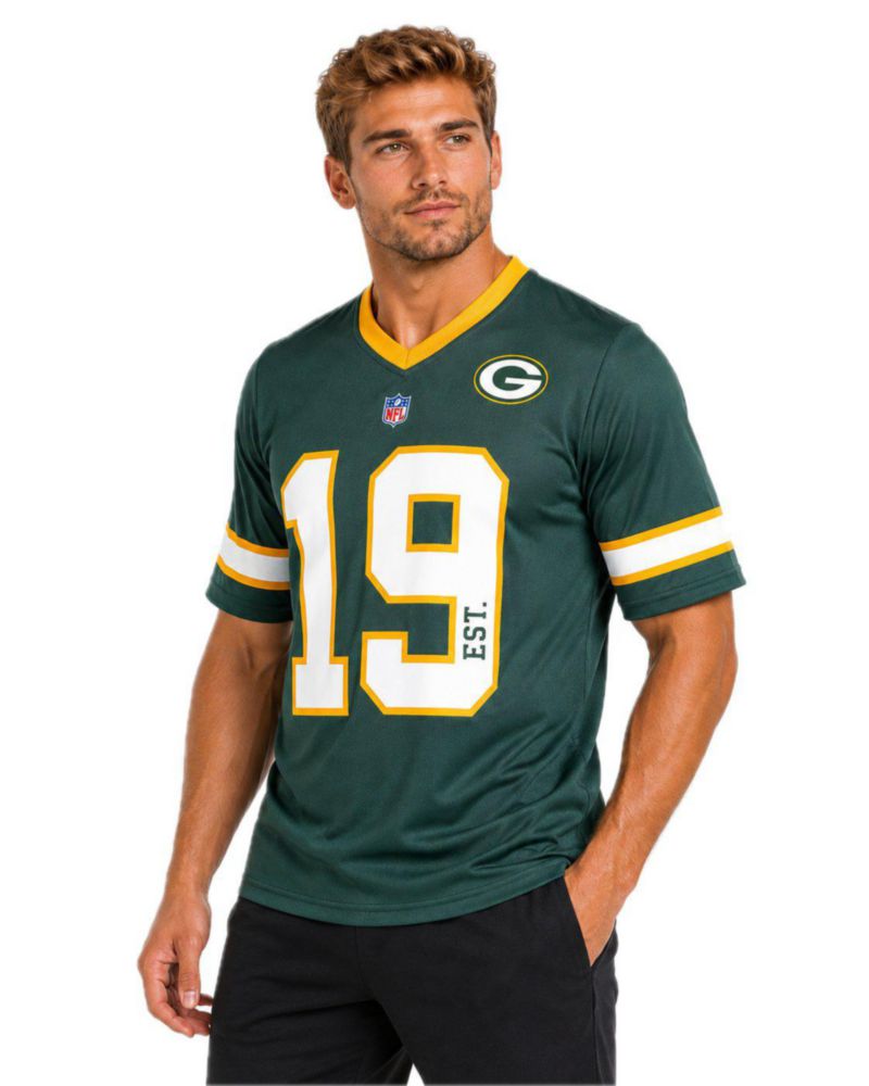 Playera Aficionado NFL Green Bay Packers Manga Corta Verde Hombre