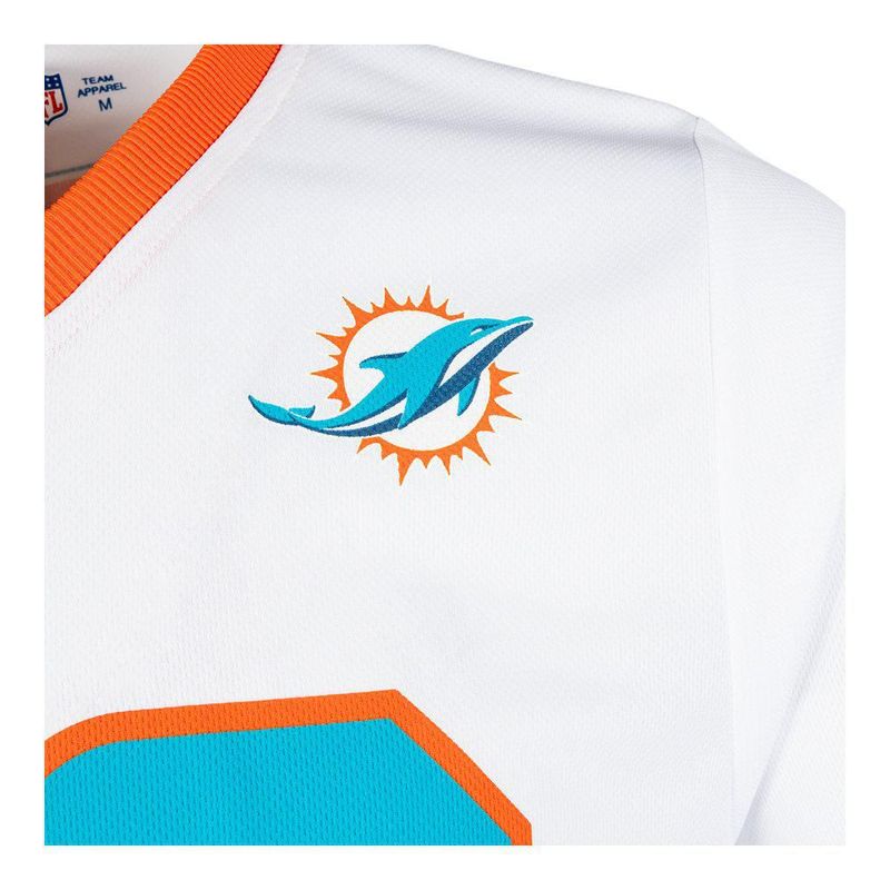 Playera Aficionado NFL Miami Dolphins Manga Corta Blanco Hombre