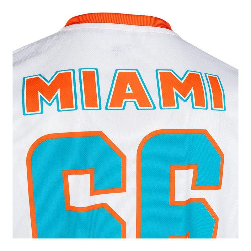 Playera Aficionado NFL Miami Dolphins Manga Corta Blanco Hombre