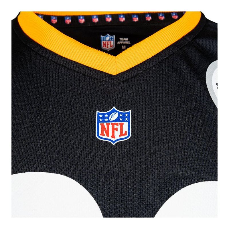 Playera Aficionado NFL Pittsburgh Steelers Manga Corta Negro Hombre