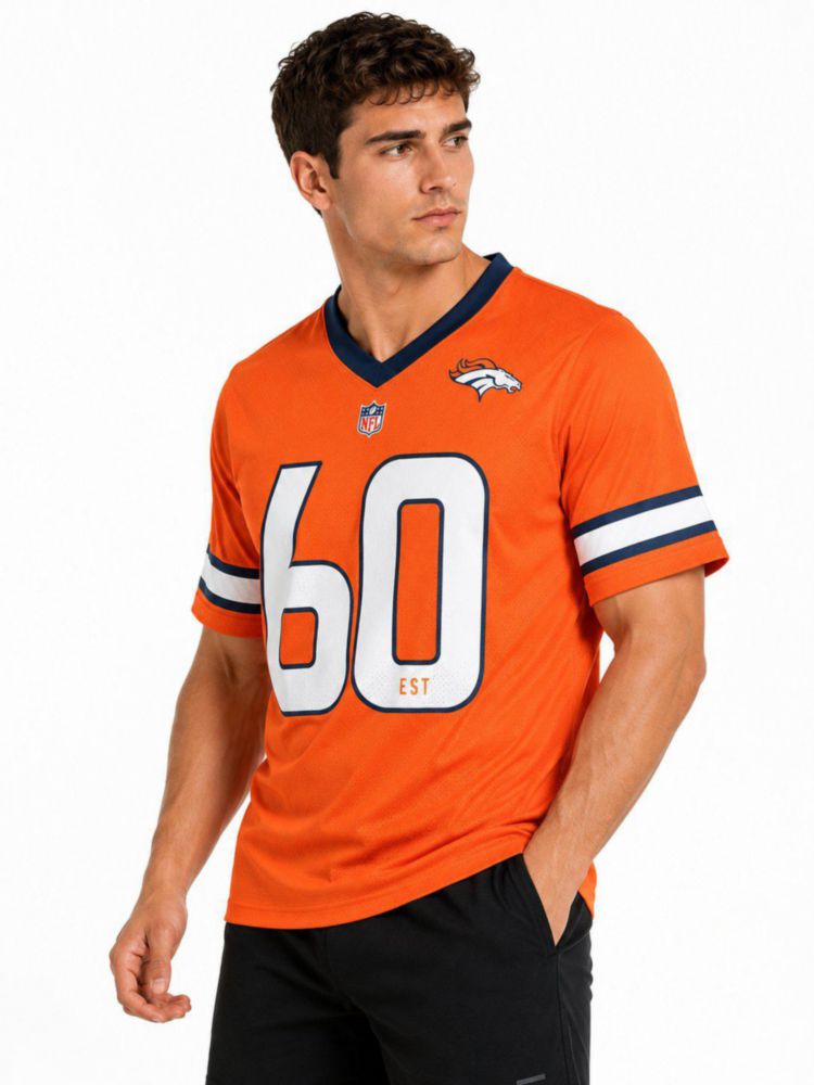 Playera Aficionado NFL Denver Broncos Manga Corta Naranja Hombre