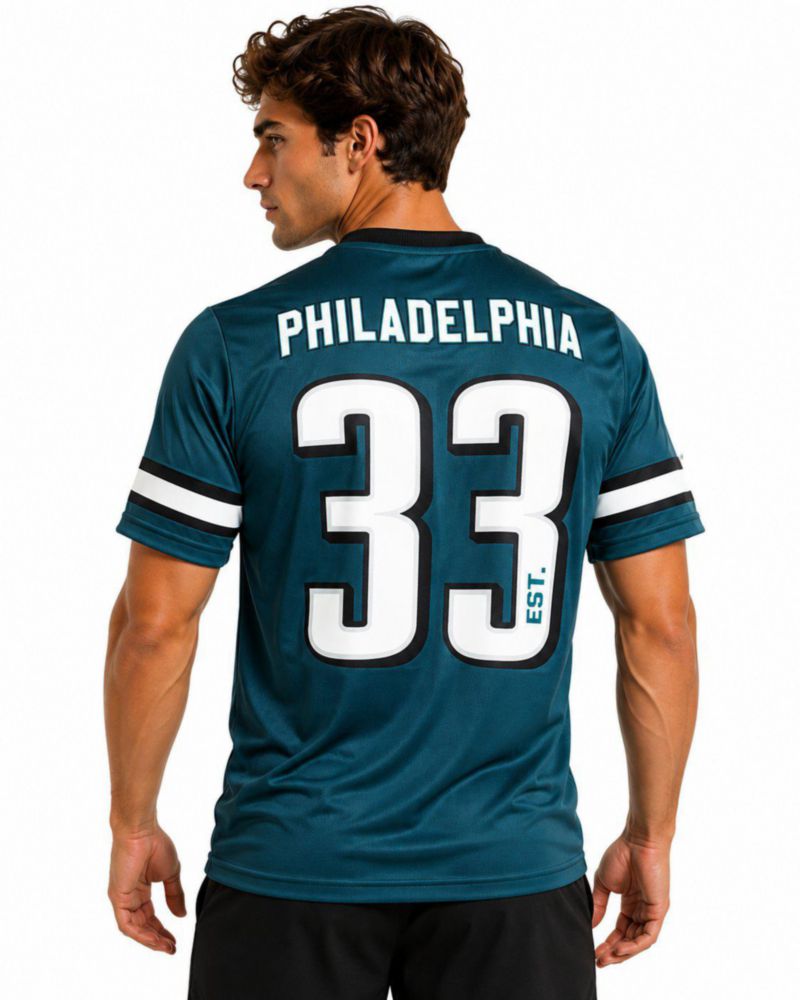 Playera Aficionado NFL Philadelphia Eagles Manga Corta Verde Hombre