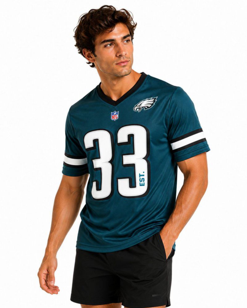 Playera Aficionado NFL Philadelphia Eagles Manga Corta Verde Hombre