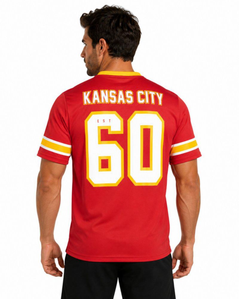 Playera Aficionado NFL Kansas City Chiefs Manga Corta Rojo Hombre
