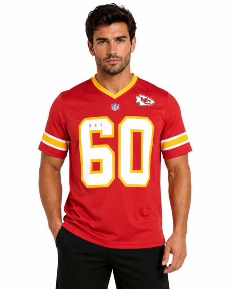 Playera Aficionado NFL Kansas City Chiefs Manga Corta Rojo Hombre