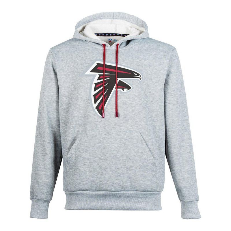 Sudadera Hoodie NFL Atlanta Falcons Manga Larga Gris Hombre