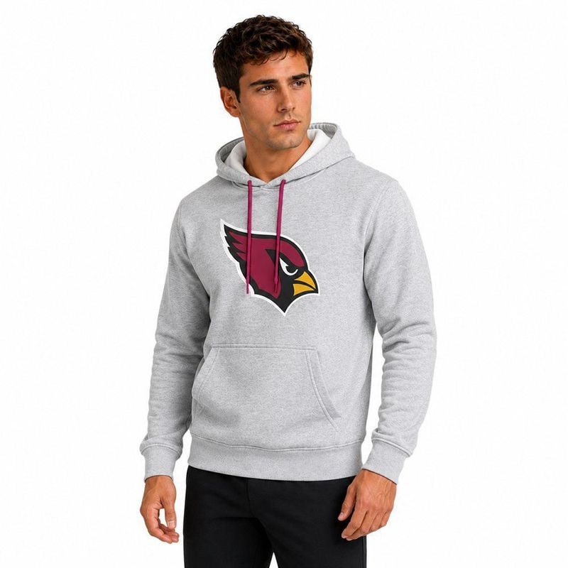 Sudadera Hoodie NFL Arizona Cardinals Manga Larga Gris Hombre