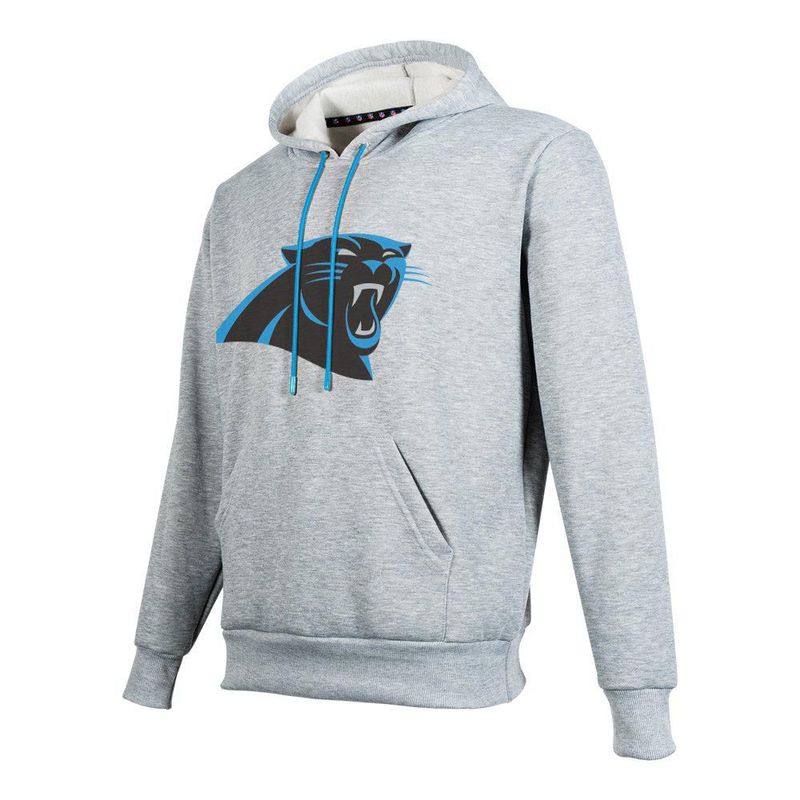 Sudadera Hoodie NFL Carolina Panthers Manga Larga Gris Hombre