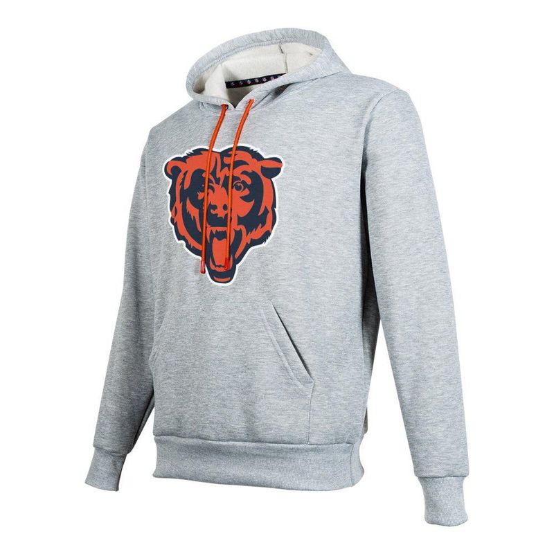 Sudadera Hoodie NFL Chicago Bears Manga Larga Gris Hombre