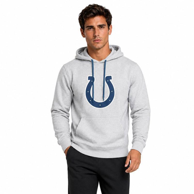 Sudadera Hoodie NFL Indianapolis Colts Manga Larga Gris Hombre