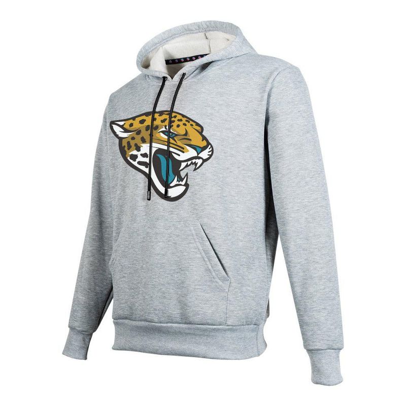 Sudadera Hoodie NFL Jacksonville Jaguars Manga Larga Gris Hombre