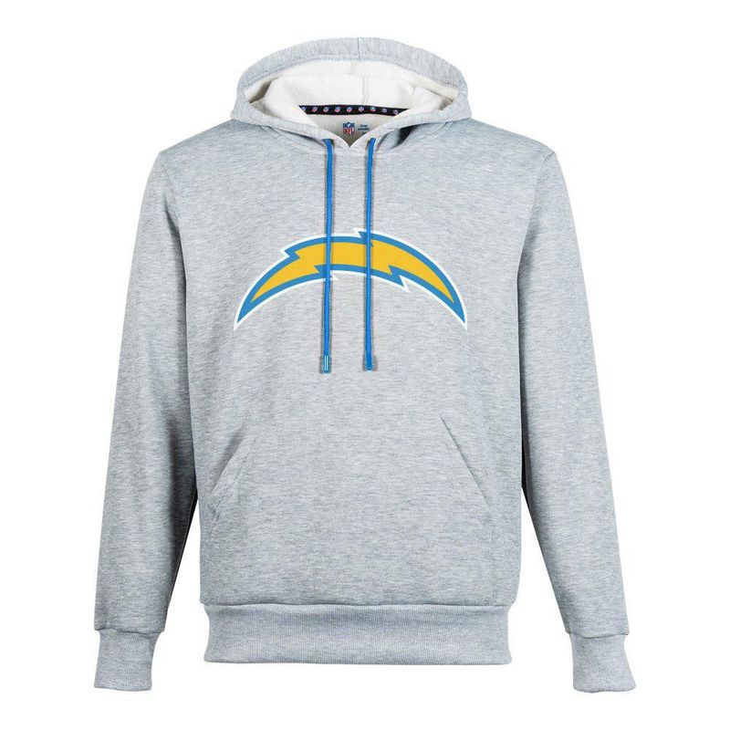 Sudadera Hoodie NFL Los Angeles Chargers Manga Larga Gris Hombre