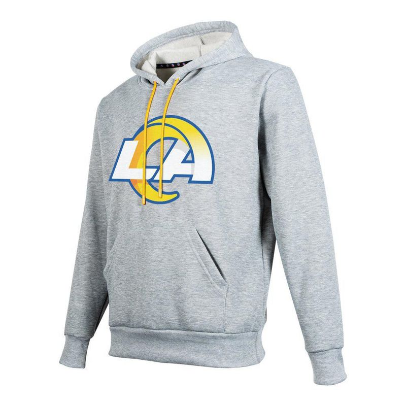 Sudadera Hoodie NFL Los Angeles Rams Manga Larga Gris Hombre