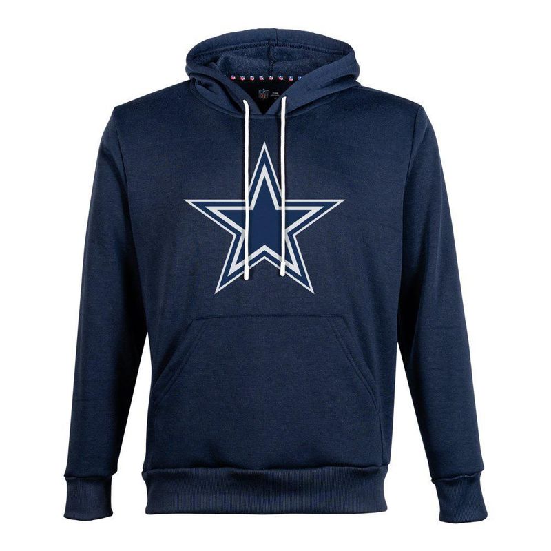 Sudadera Hoodie NFL Dallas Cowboys Manga Larga Azul Marino Hombre