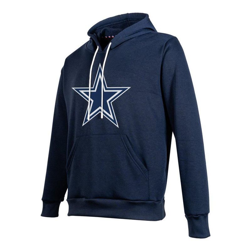 Sudadera Hoodie NFL Dallas Cowboys Manga Larga Azul Marino Hombre