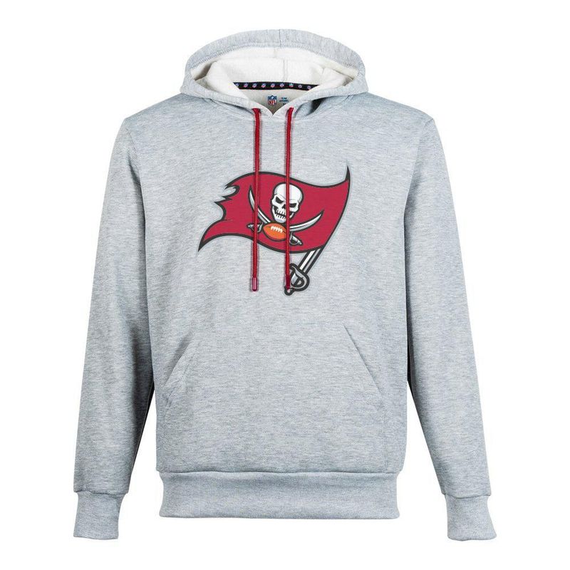 Sudadera Hoodie NFL Tampa Bay Buccaneers Manga Larga Gris Hombre