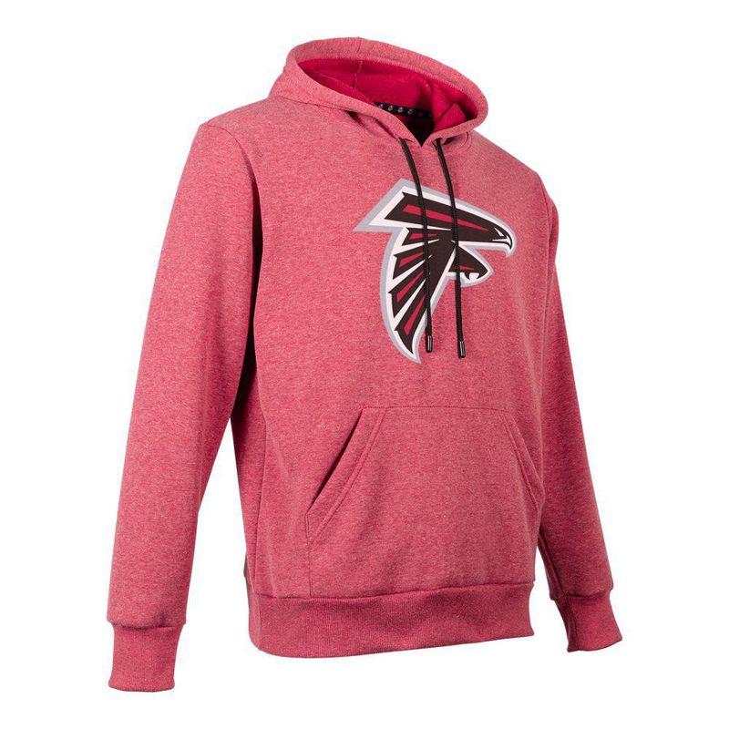 Sudadera Hoodie NFL Atlanta Falcons Manga Larga Rojo Jaspe Hombre