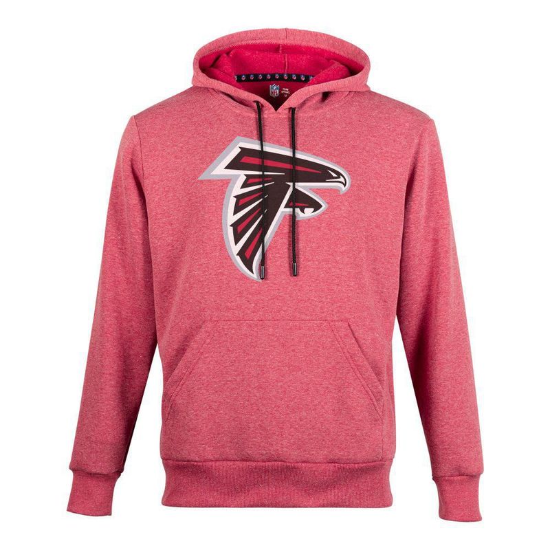Sudadera Hoodie NFL Atlanta Falcons Manga Larga Rojo Jaspe Hombre